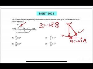 NEET 2023:The x-t graph of a particle performing simple harmonic motion is shown in the figure. The