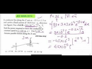2xay T, find the power required to move the conductor at constant s…