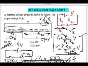 JEE MAIN 2024 Potential Divider Circuit Output Voltage V0 Solution | JEE/NEET Video Solutions 9 JEE MAIN 2024 Potential Divider Circuit Output Voltage V0 Solution | JEE/NEET Video Solutions