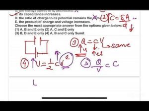 NEET 2024:If the plates of a parallel plate capacitor connected to a battery are moved close to each