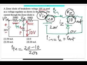 JEE MAIN 2024 Zener Diode Breakdown Voltage 10V - Voltage Regulator Solution | Physics Monk 13 JEE MAIN 2024 Zener Diode Breakdown Voltage 10V – Voltage Regulator Solution | Physics Monk