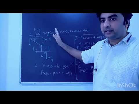 ๐ง PhysicsMonk โ Clear All Your Physics Doubts Instantly for IIT-JEE & NEET 9 Is it easier to pull a block or to push it?||calculation of minimum force