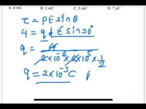 NEET 2016:An electric dipole is placed at an angle of 30∘with an electric field intensity 2×105N/C.